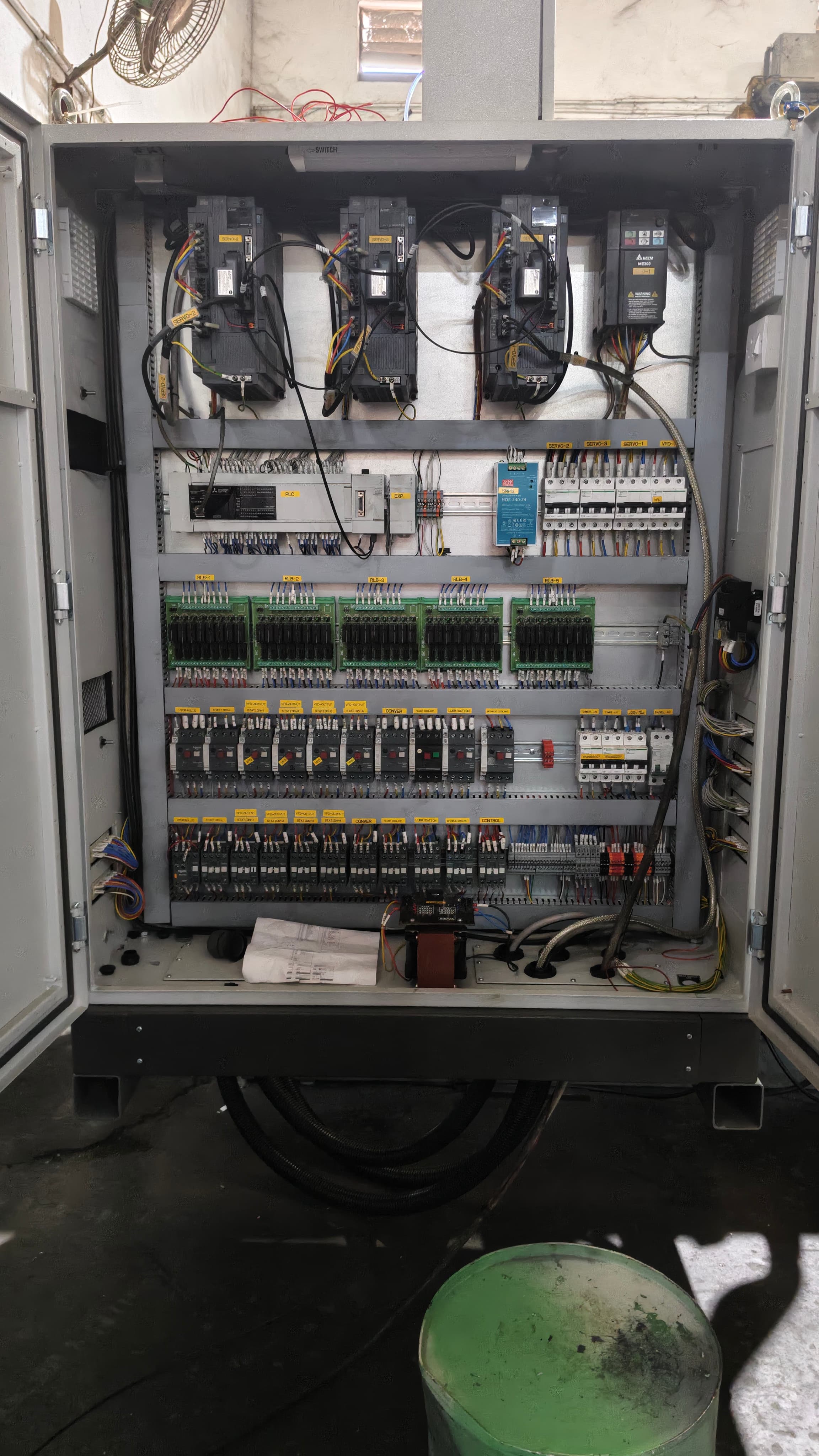 Electrical panel internal wiring