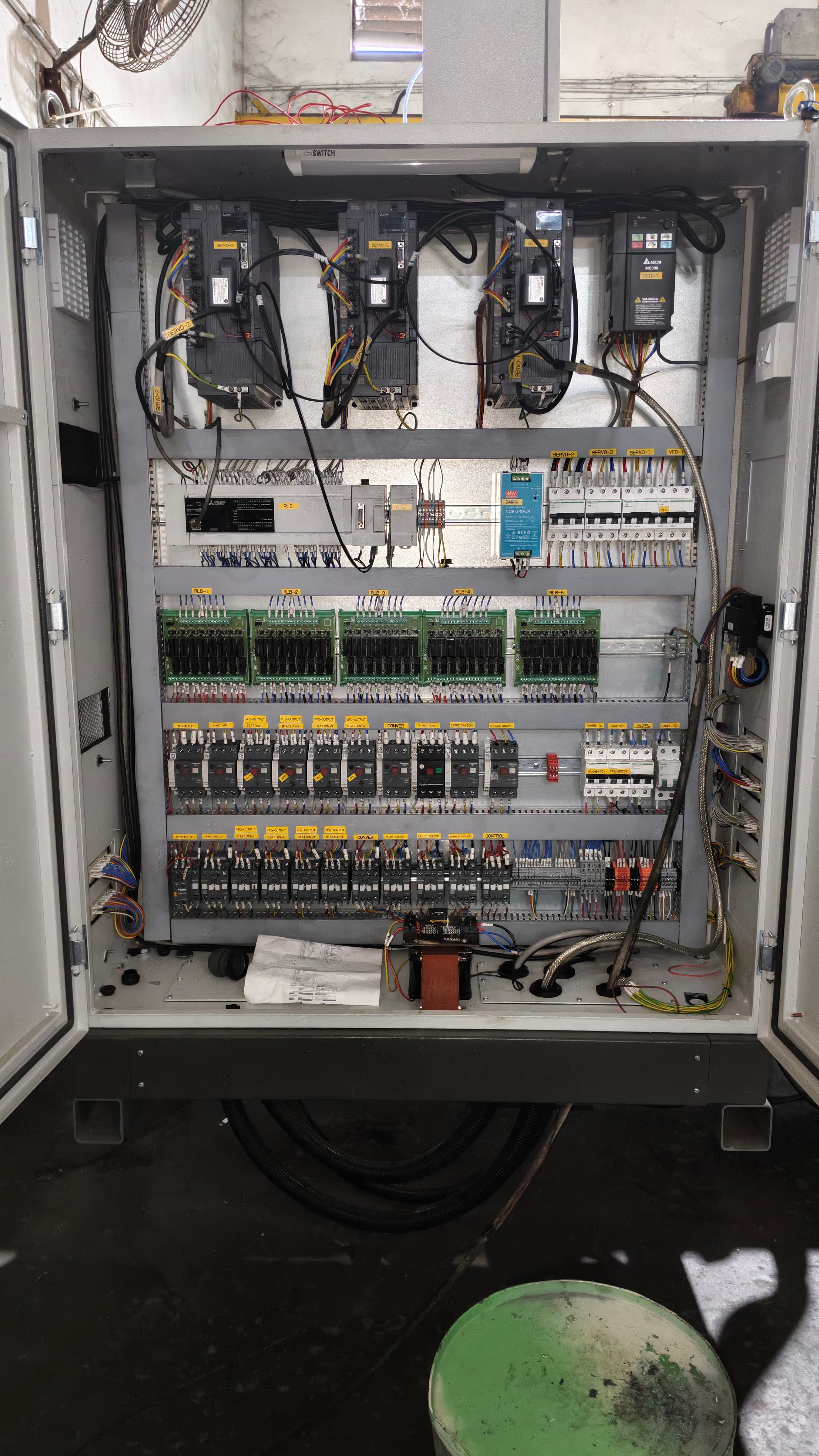 Panel assembly close-up